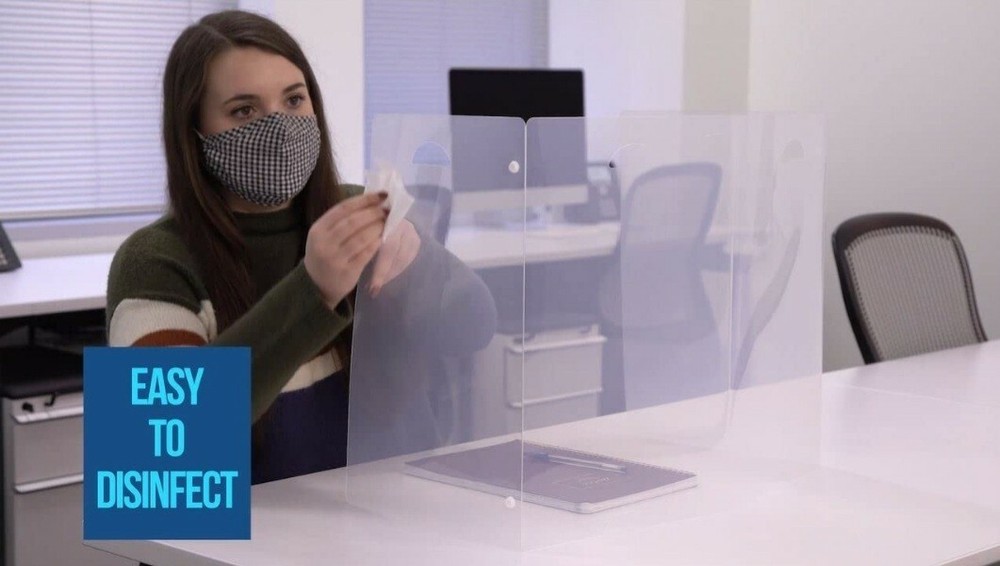 Counter/Desk top Sneeze Guard Screen Protective Partition Shield Barrier Divider