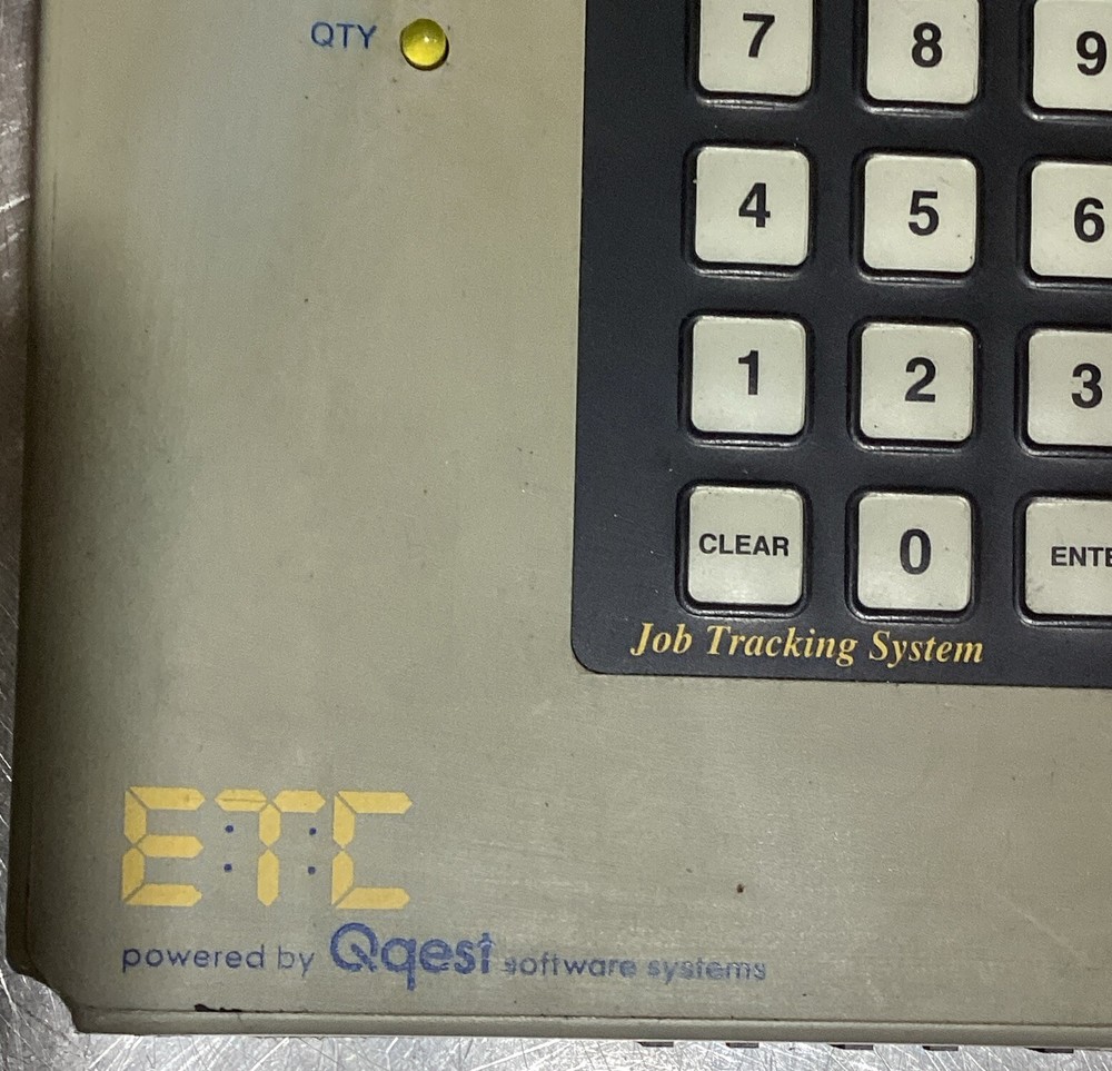 ETC MODEL 200B WORK TIME CLOCK CARD SWIPE JOB TRACKING SYSTEM Used Surplus