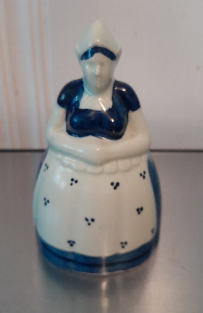 Vintage Blue White Dutch Lady Bell