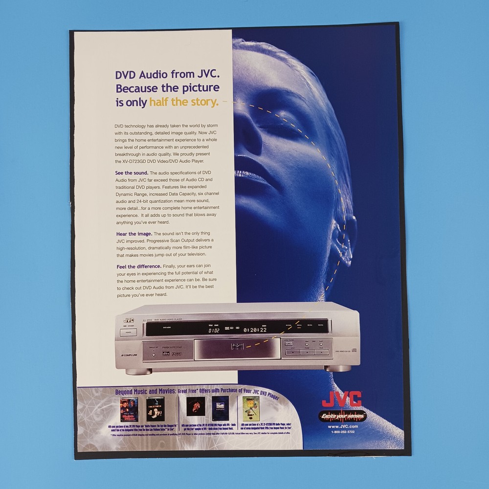 2000 JVC DVD Player Print Advertisement