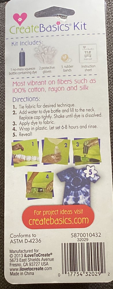 Create Basics 9 Pc. Tie-Dye Kit🔷BLUE🔹