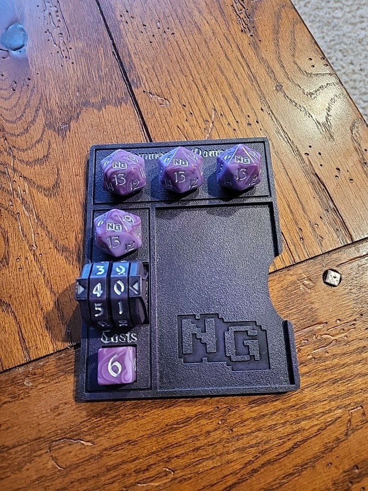 Nerd Gear Commander Zone, Dice And Dial. Purple