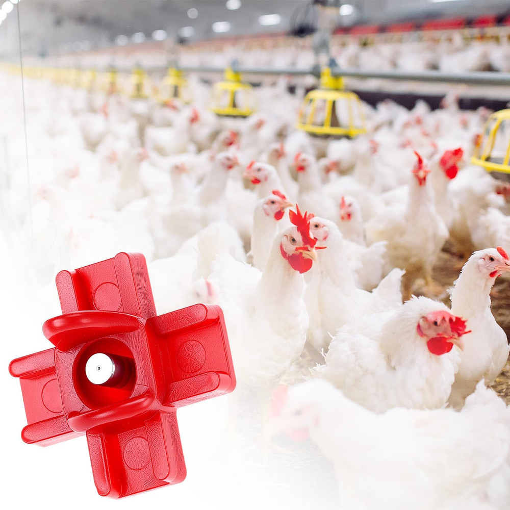 20 Pack Horizontal Poultry Water Nipples Automatic Chicken Feeder Drinker System