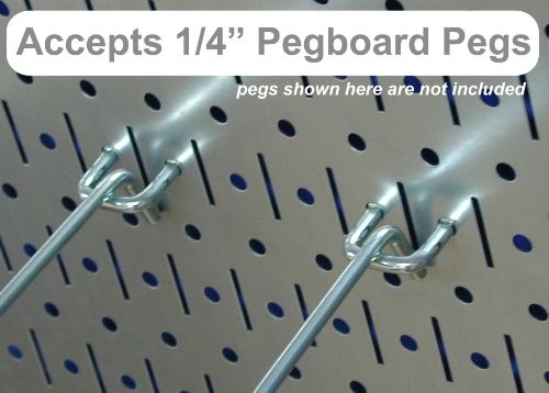 Pegboard Organizer 4 ft. Metal Pegboard Standard Tool Kit with Storage Black