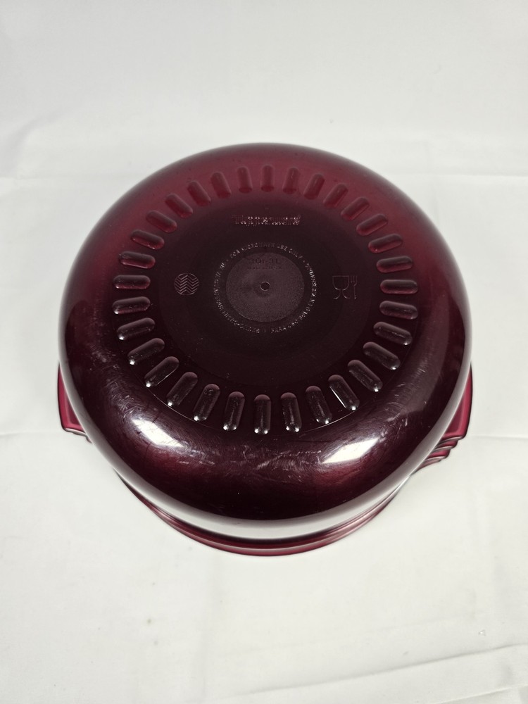 Tupperware Microwave Stack Cooker Steamer Cranberry Red 5 Piece Set