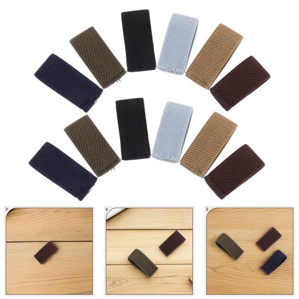 12 Pcs Belt Loop Retainer Elastic Keepers Backpack Straps Holder