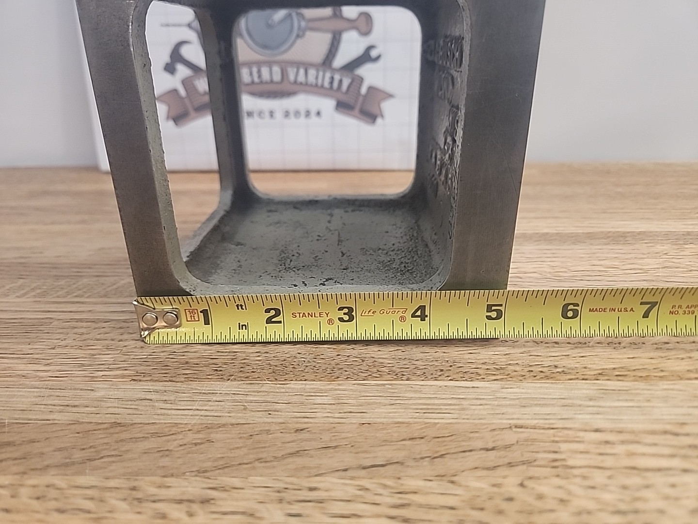 Busch Precision X-832 USA 5" X 5" X 5", Precision Ground Cube Square