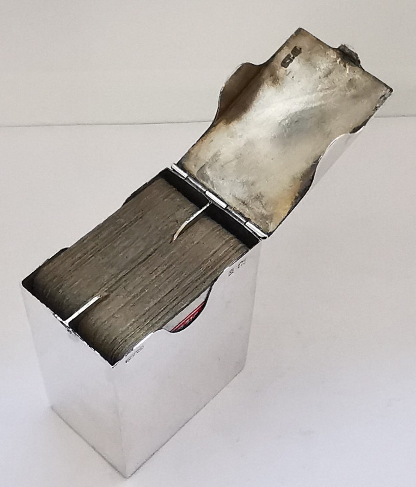 Fine Victorian Solid Silver Playing Cards Box - Birm. 1900