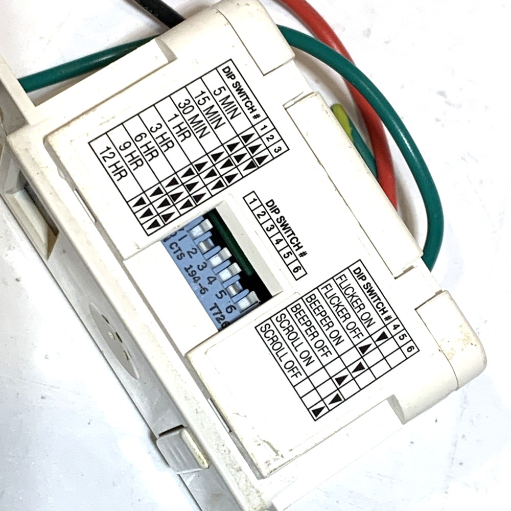 TORK SSA100 In Wall Programmable Electronic Countdown Timer for lights or Motors