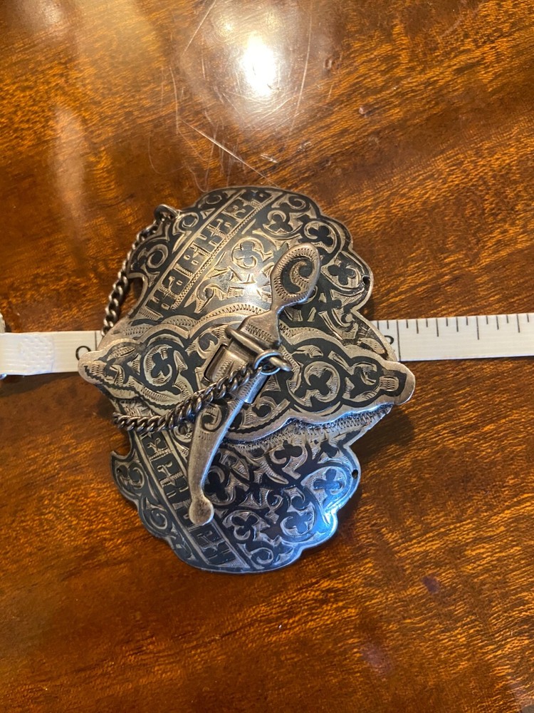 antique Russian silver 84 buckle