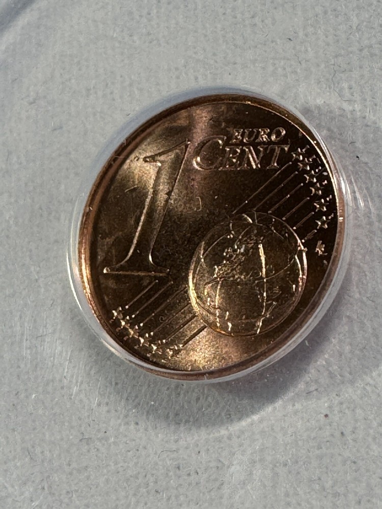2002 Luxembourg 1 Cent Graded MS 65 RD by ANACS