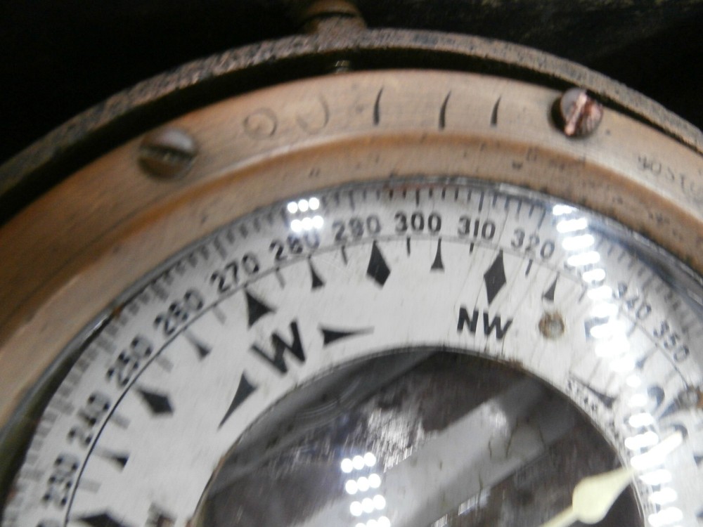 ANTIQUE STAR PATHFINDER COMPASS-BINNACLE "STAR COMPASS CO."