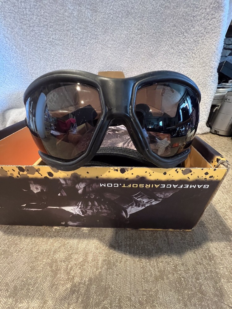 Paintball Crosman Elite ForceFlex Goggles &Half Predator Mask Game Face Airsoft