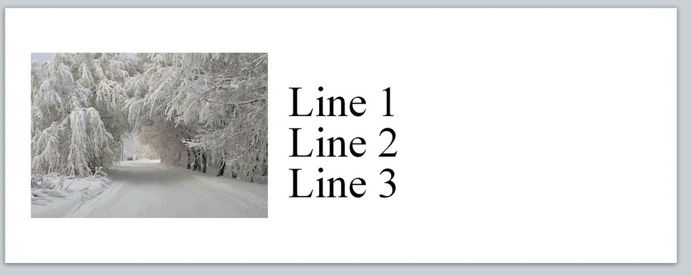 Personalized Address Labels Winter Scenery (jx 127)