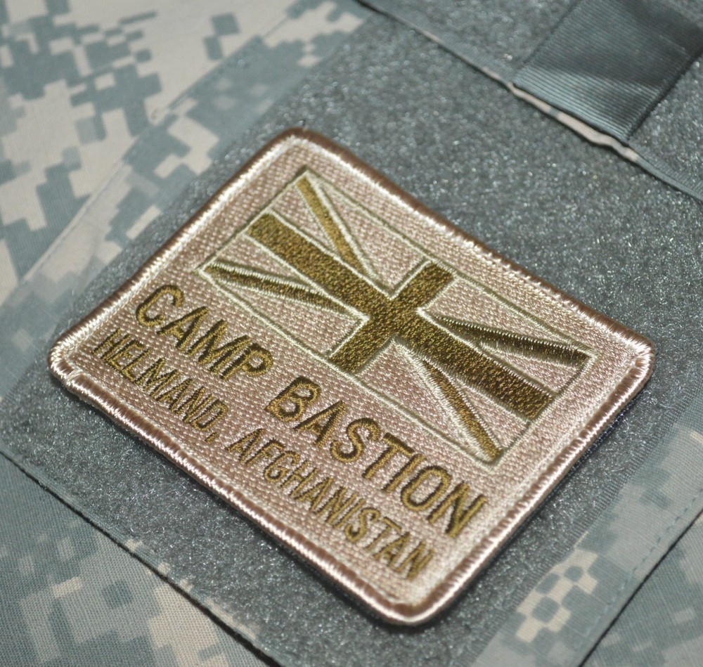 JOINT SP OPS TASK FORCE JSOTF-A vêlkrö 2-PC: FLAG TAB + US FLAG@CAMP LEATHERNECK