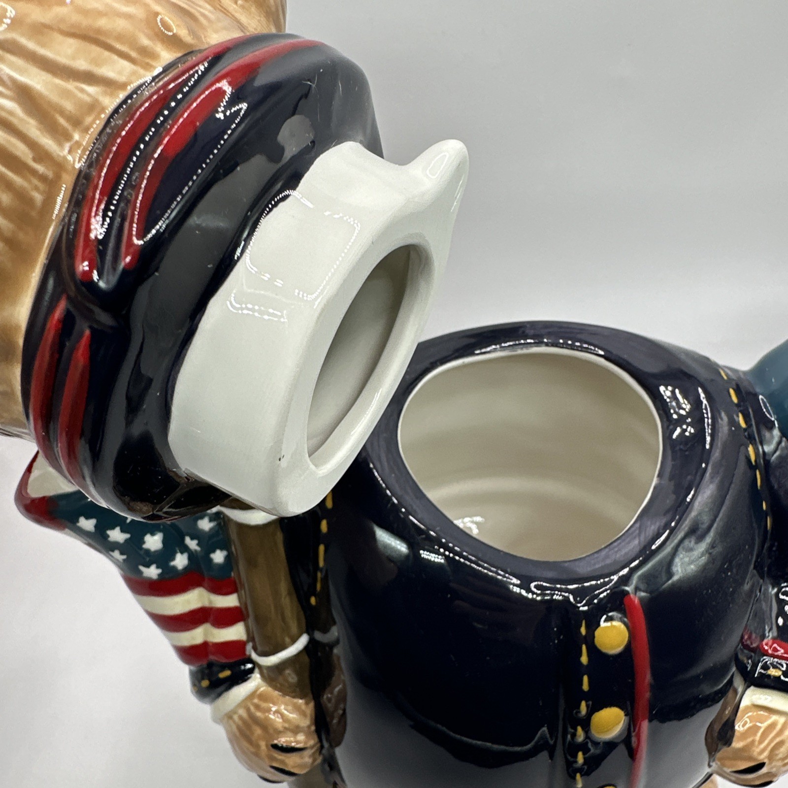 Boyds Bears Teapot Civil War Blue Union Soldier Mason