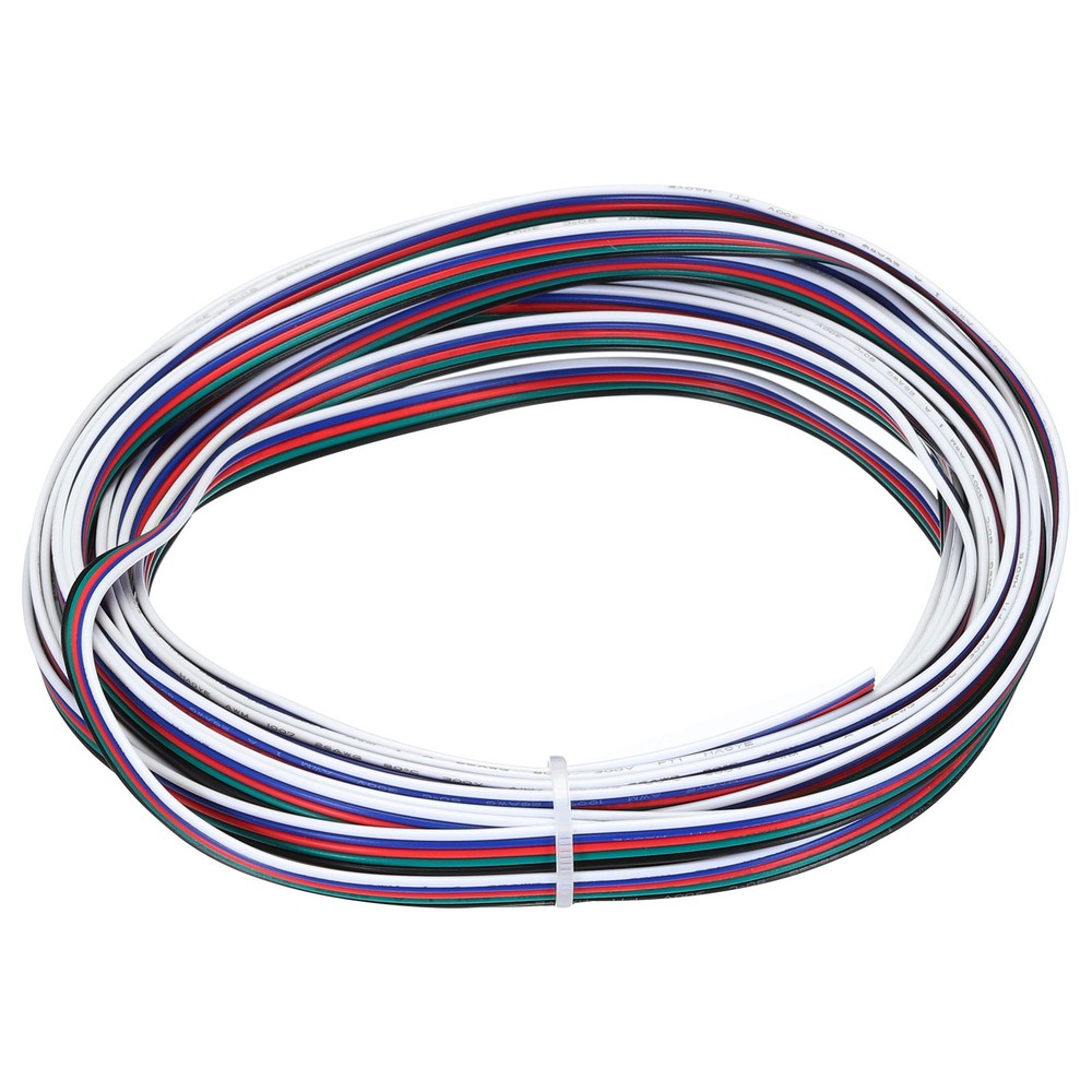 26 Gauge 5 Conductor Electrical Wire Tinned Copper Cable 24.6FT