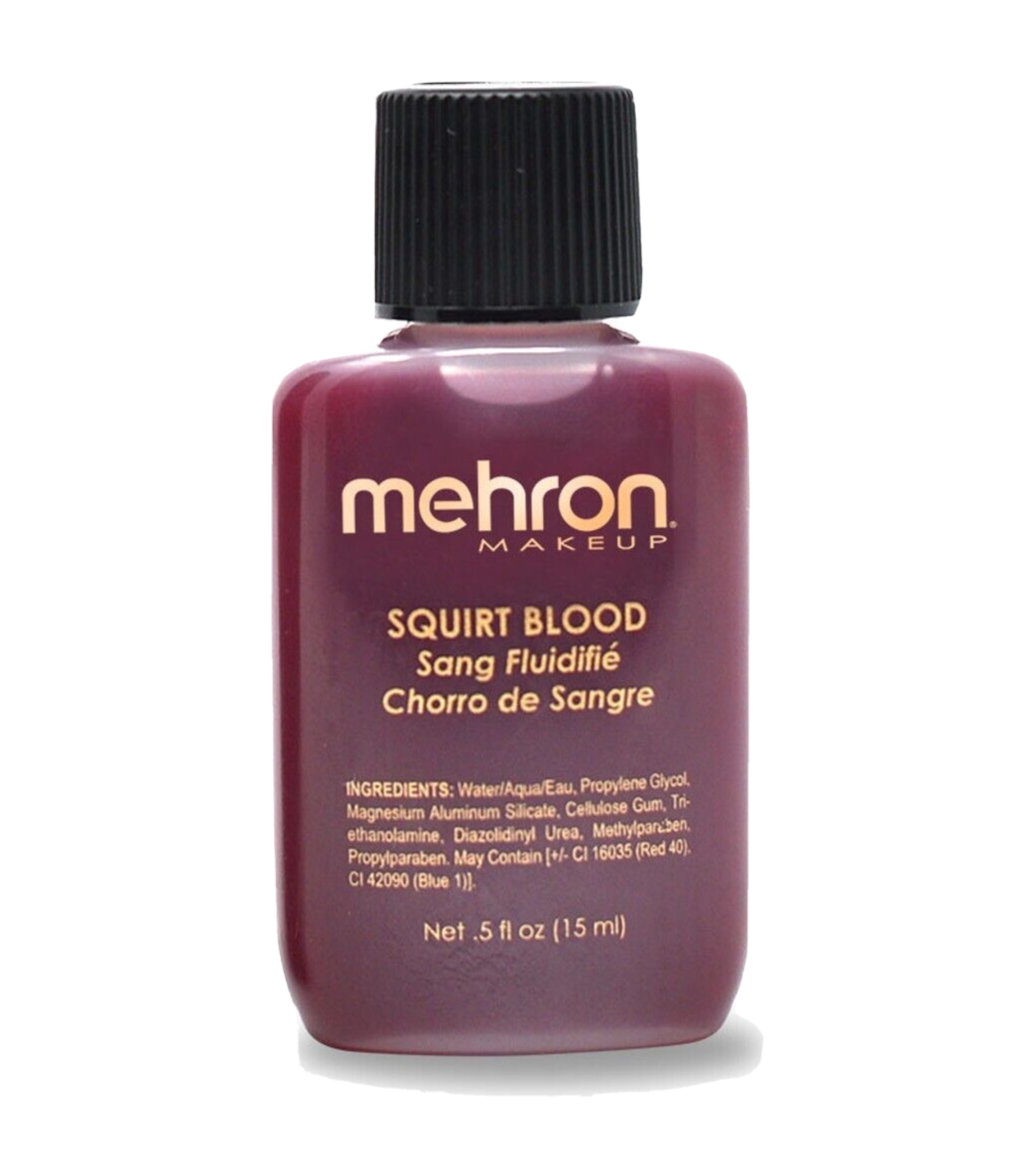 Mehron Fake Blood Squirt Blood -Bright Arterial SPFX- .5oz- Zombie FX Makeup-NEW