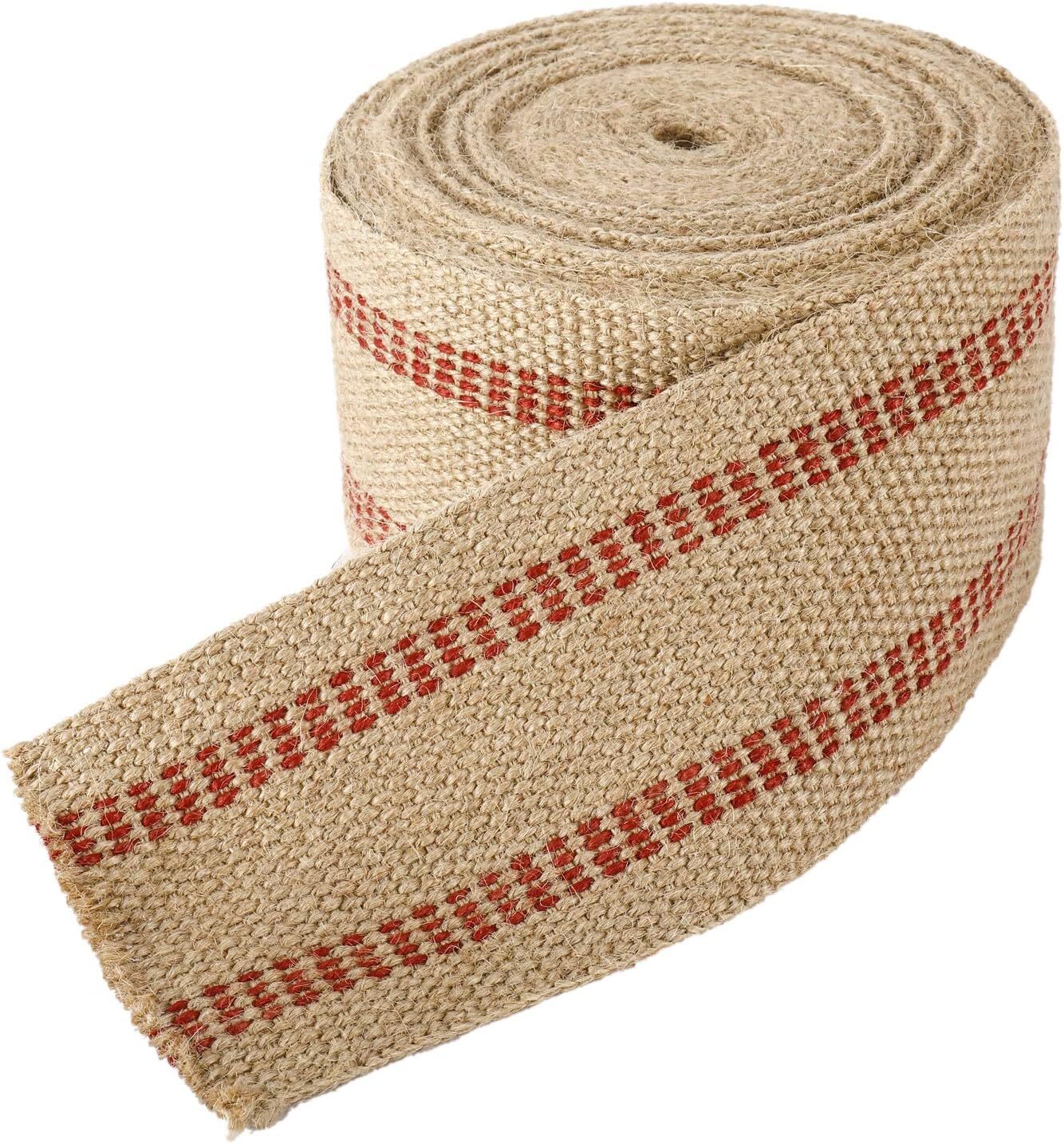 3.5"x10Yd Upholstery Jute Webbing Thickened Jute Chair Webbing Furniture Webbing