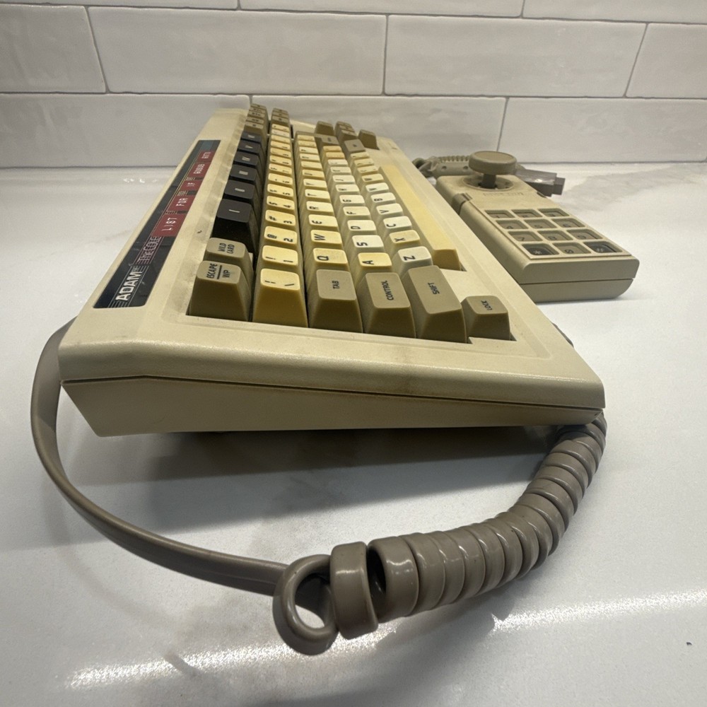 Coleco ADAM Keyboard 2410KB + Controller Keypad Vintage Untested Working