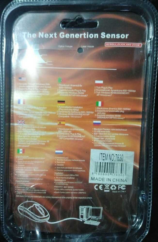 Wireless Mouse, 3.0G Portable Optical Silent Ergonomic Wireless Computer Mouse