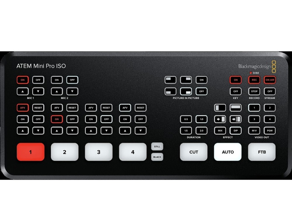 Blackmagic ATEM Mini Pro Iso HDMI Switch Video Interface - Open box (NEW)