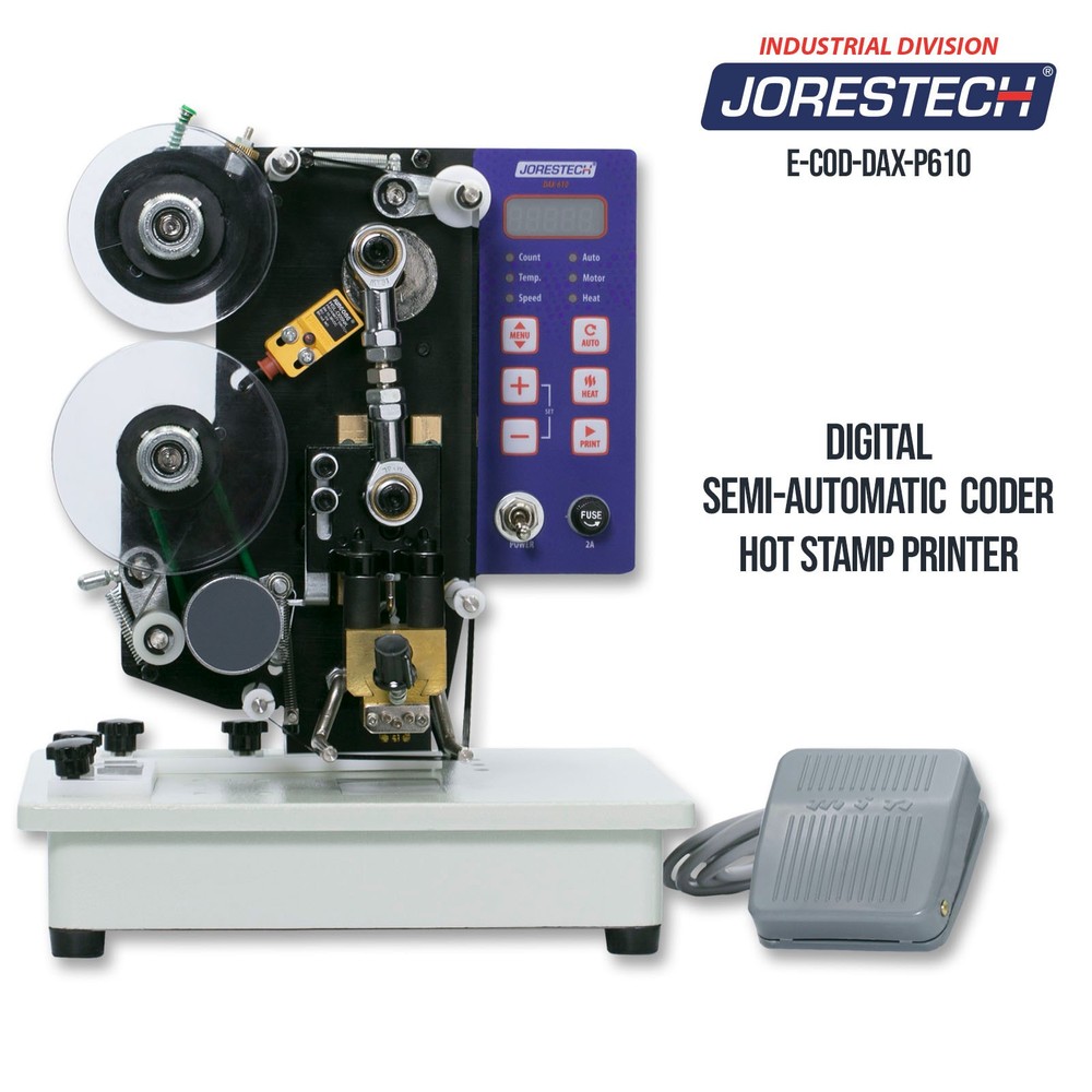 Semi Automatic Hot Foil Stamping Coding Digital Machine Batch Date Code Printer