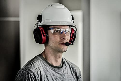 3M Pro-Comms Electronic Hearing Protector, Wireless Pro-Comms, Black/Red