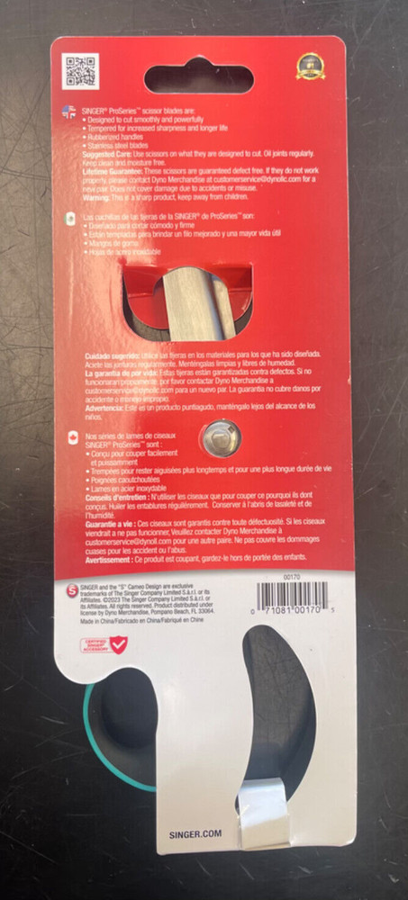 SINGER ProSeries Pinking Scissors -9" 5A0021R0-1G4MY