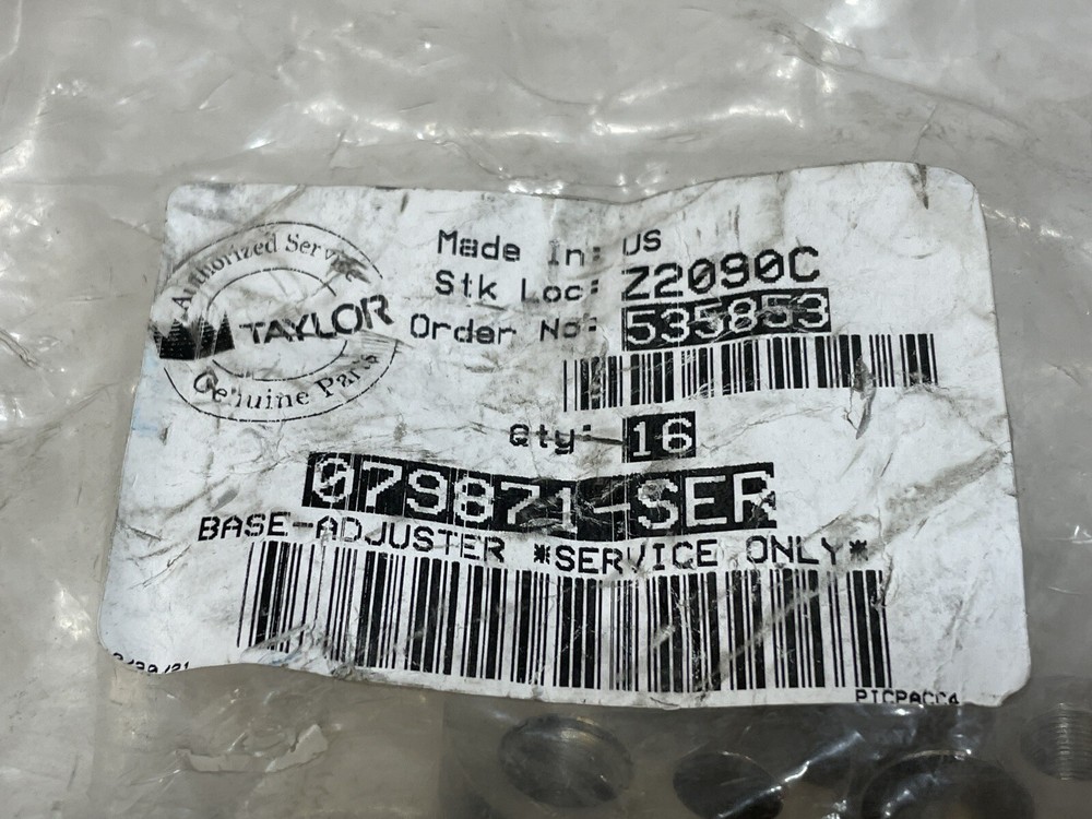 TAYLOR Base Adjuster Service Only 079871-SER