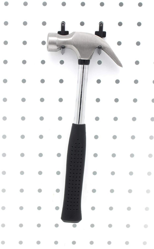 200PCS 1.5" Pegboard Hooks Kit L-Style Black Organizer for Tools Accessories
