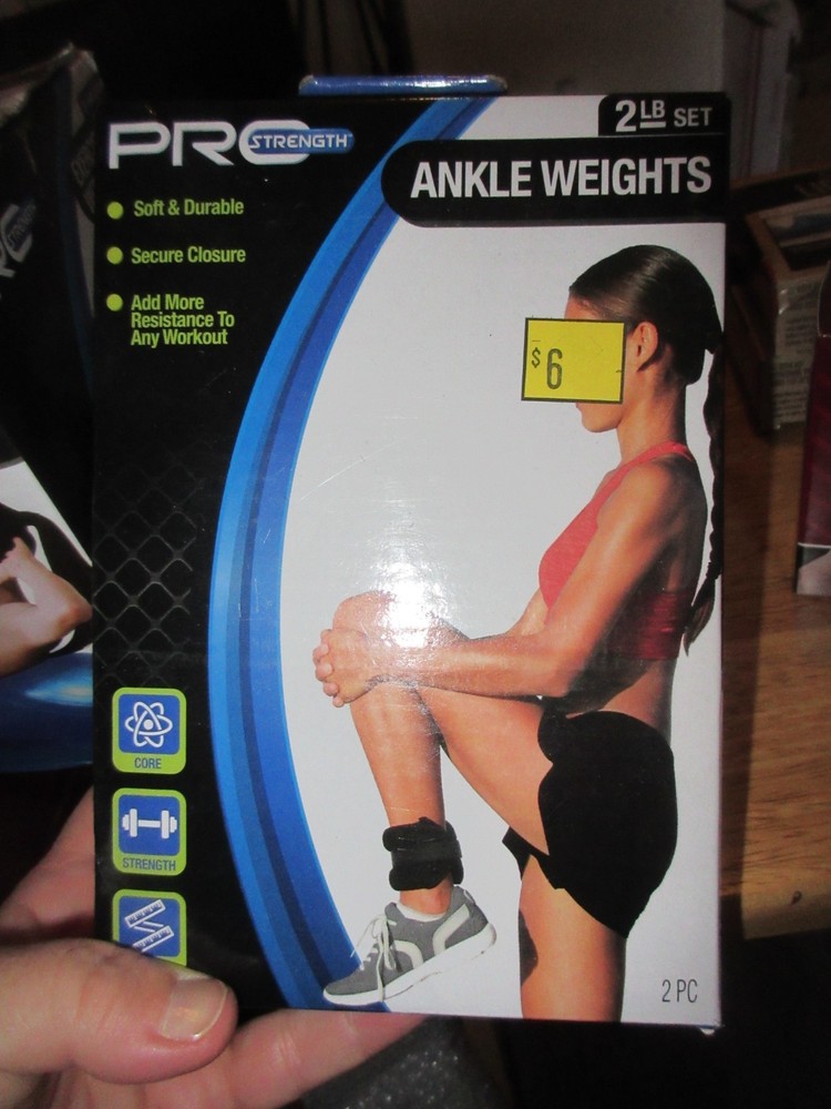 Wrist/Ankle Weights, 1 Pound Each (2 lb Set total) Soft, Durable & Secure/New