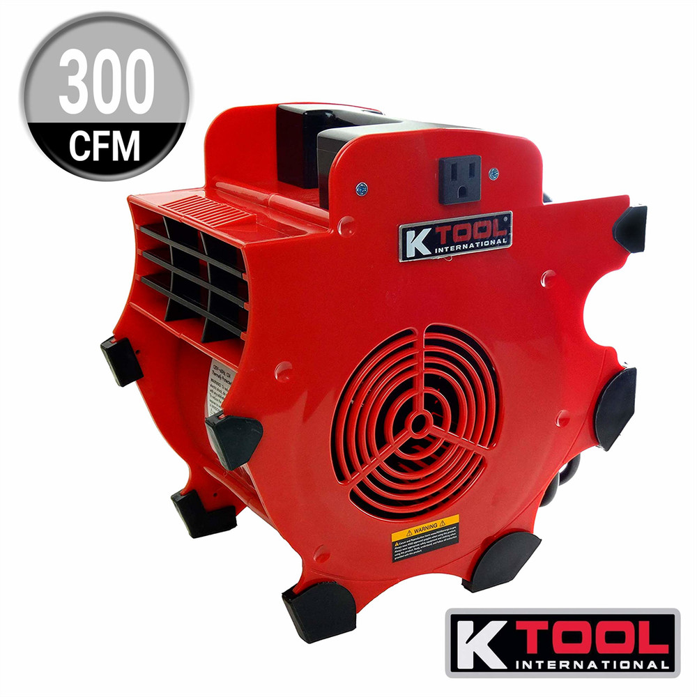 K Tool 77702 Workforce Blower, 3-Speed, 300 CFM, Impact Resistant Design