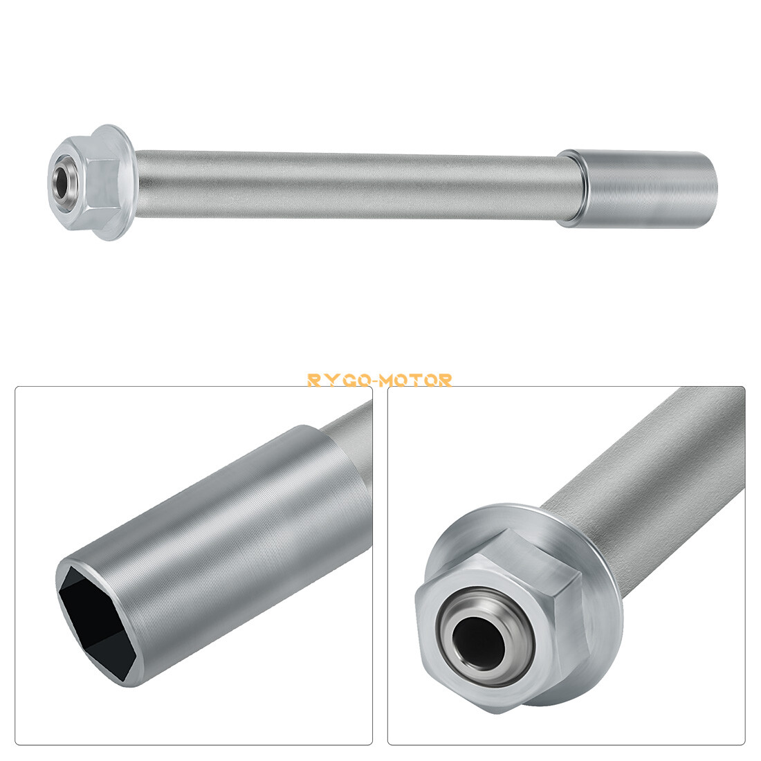 Front Wheel Axle w/ Nut for Honda for Honda CRF250R CRF450R CRF250RX CRF450RX