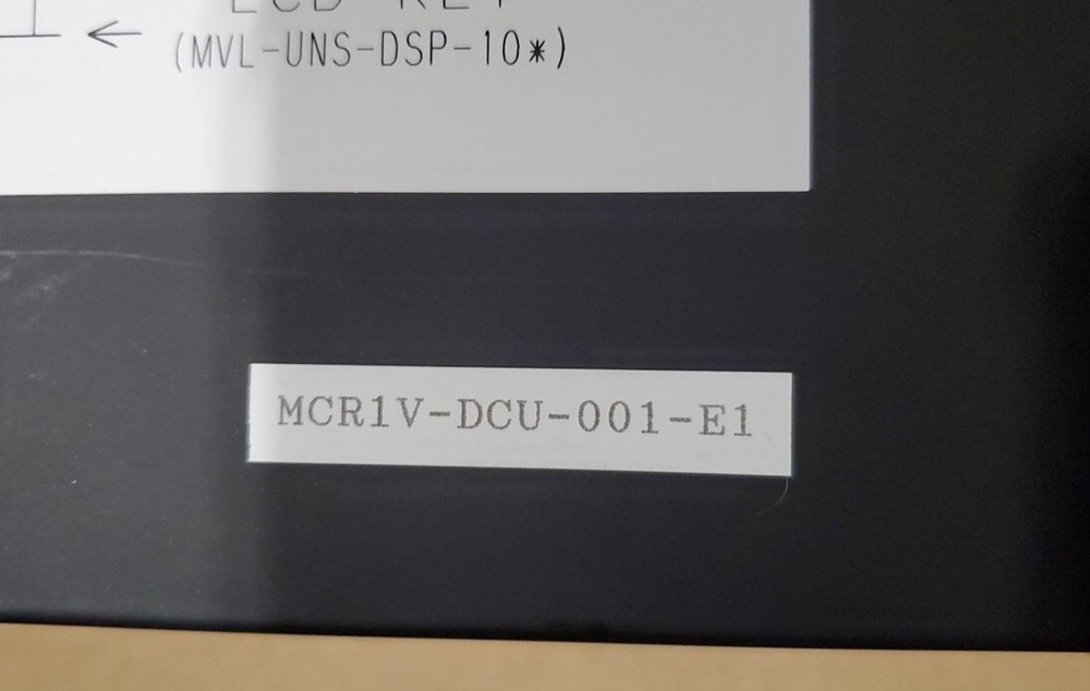 MURATEC OPERATOR INTERFACE MCR1V-DCU-001-E1 MCR1VDCU001E1