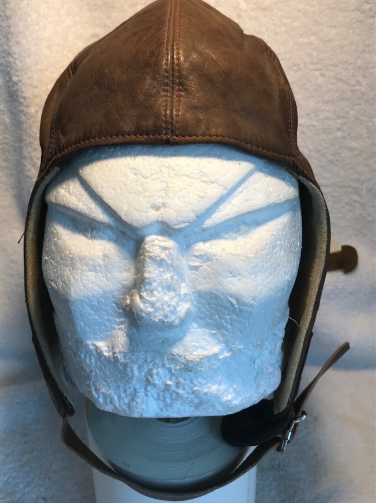 WW2 RCAF Modified Type B Leather Pilots Helmet