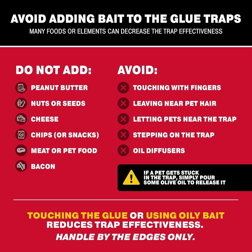 -Round Pest Control with Max-Catch 72pk Mouse Glue Traps - Bulk Efficiency