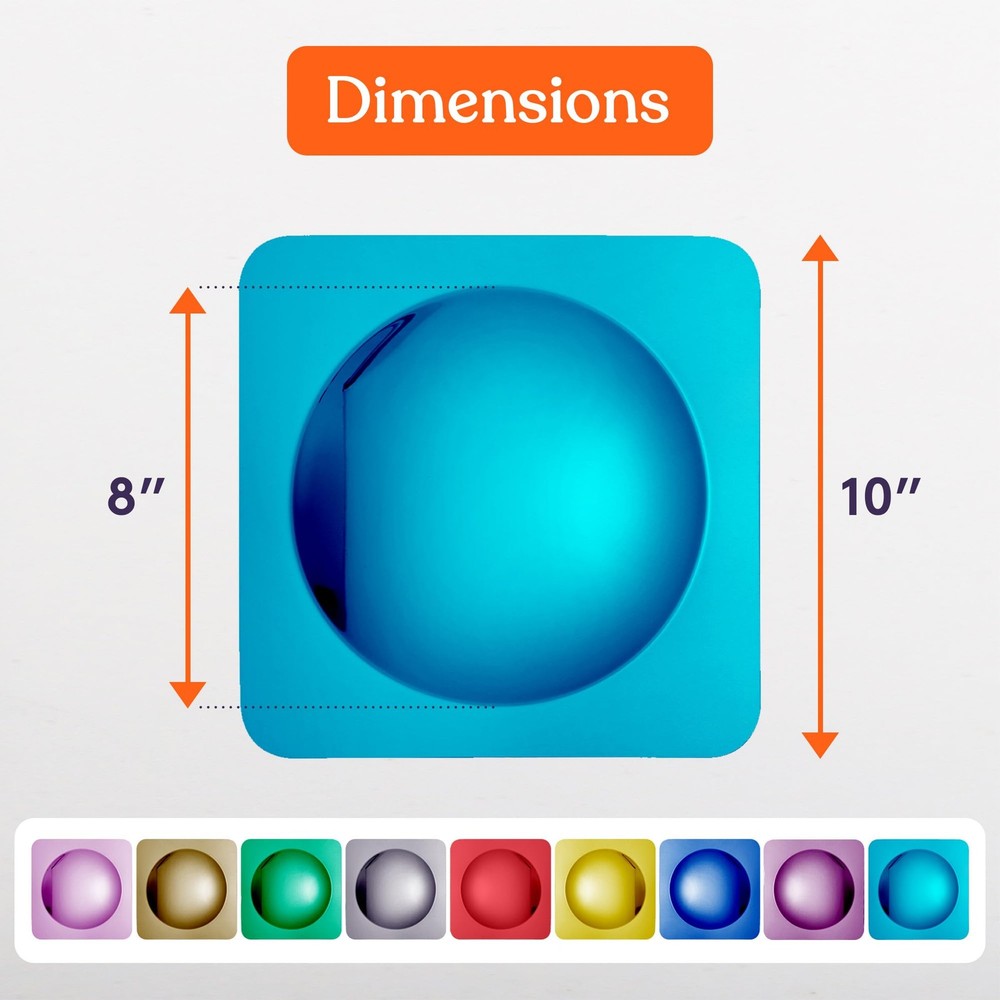 Sensory Bubble Wall Mirror - Multi Color Interactive Acrylic Mirrors for Wall...