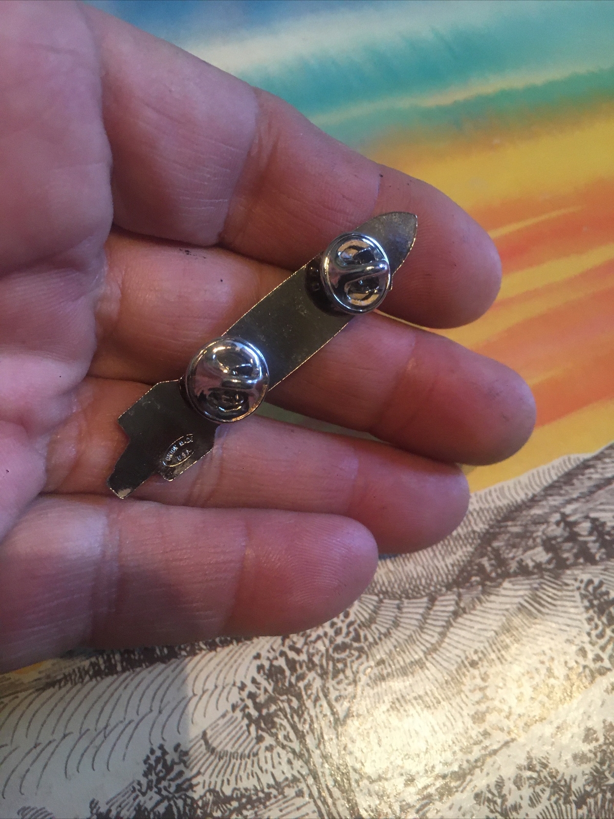 Dirigible Memorial Pin Zeppelin Shenandoah Hindenberg Vintage Antique Lakehurst