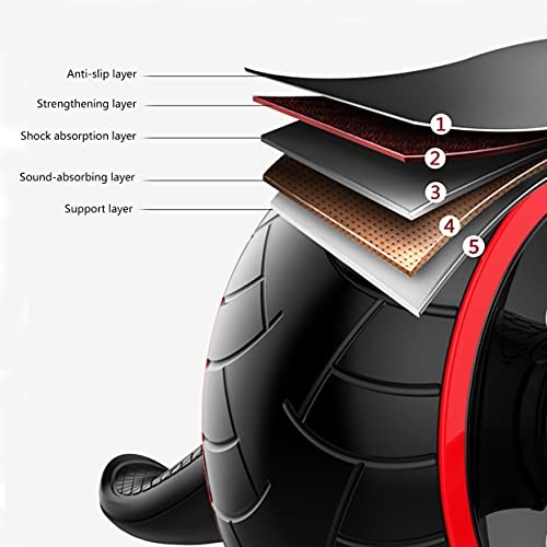Ab Roller Wheel-Abs Workout Equipment for Abdominal Core Exercise at Black