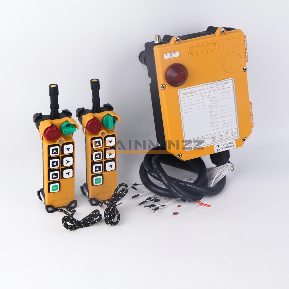 Industrial Crane Wireless Remote Control 2Transmitters + 1Receiver F24-6S