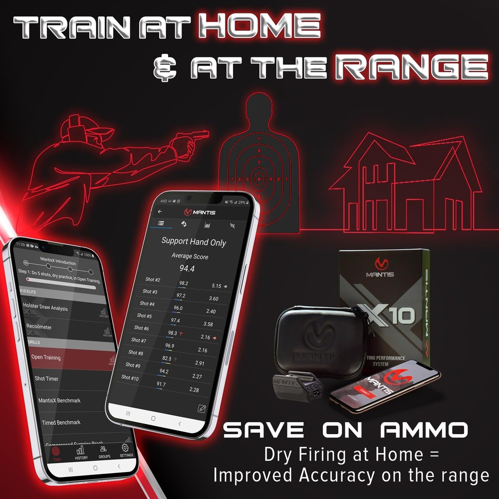 Mantis X10 Elite Shooting Performance System |Dry Fire Training System | Work...