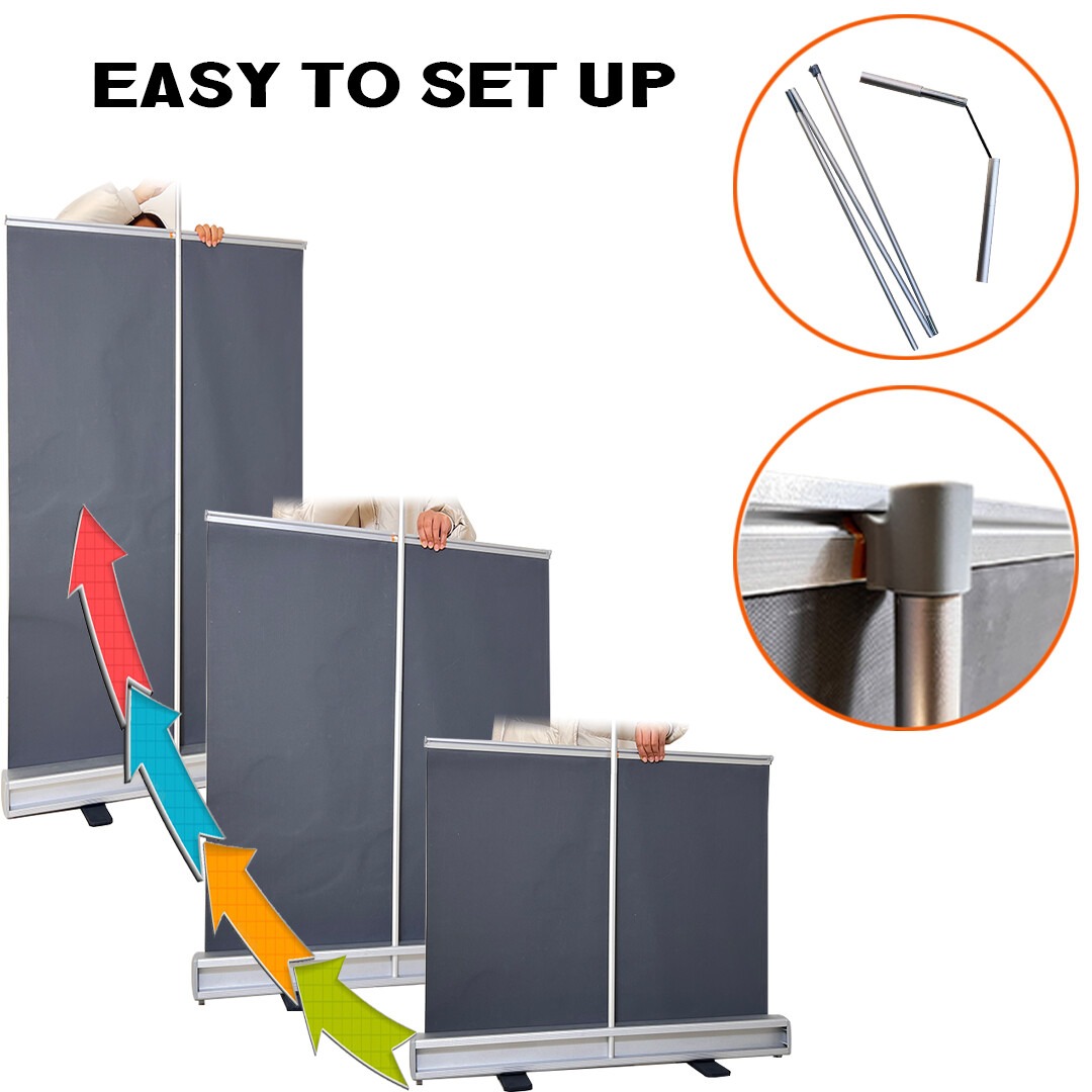 White Large Retractable Backdrop Stand for Video Photographi Streaming