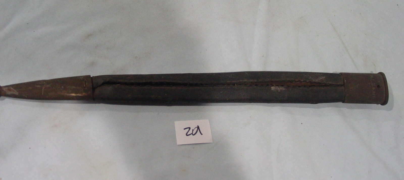 WWI Trench Art Bayonet Scabbard 1914-1918 54th Regiment L Company 2nd Battalion