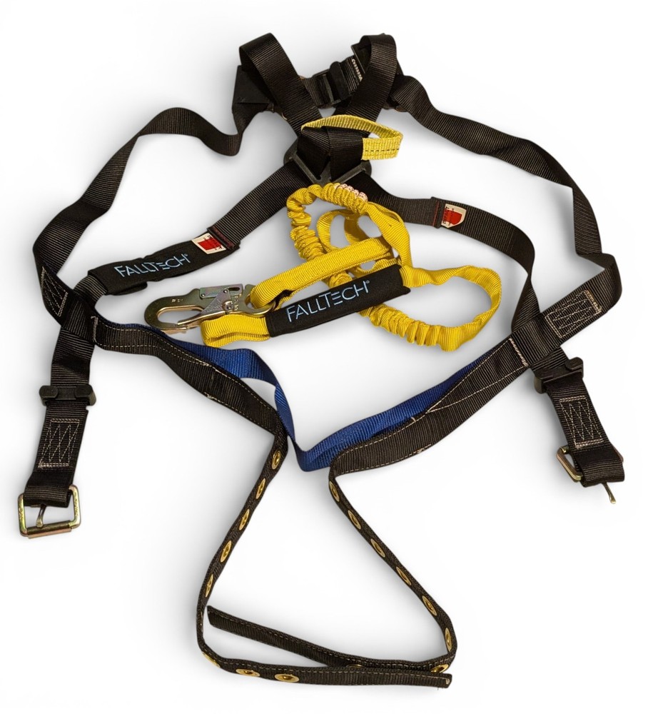 FallTech Fullbody Harness & Lanyard Combo 700759 Universal Size NEW
