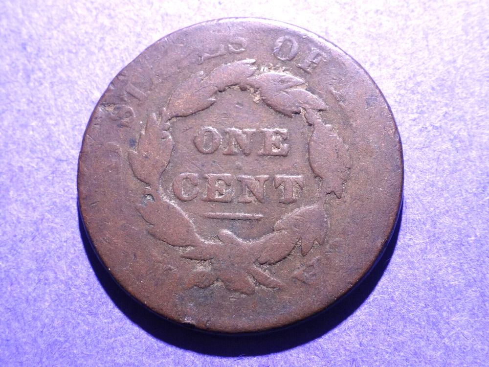 1827 Coronet Head Large Cent AG