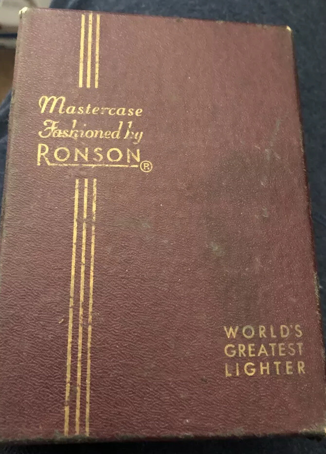 Vintage Ronson Master Case Combination Cigarette Case & Lighter