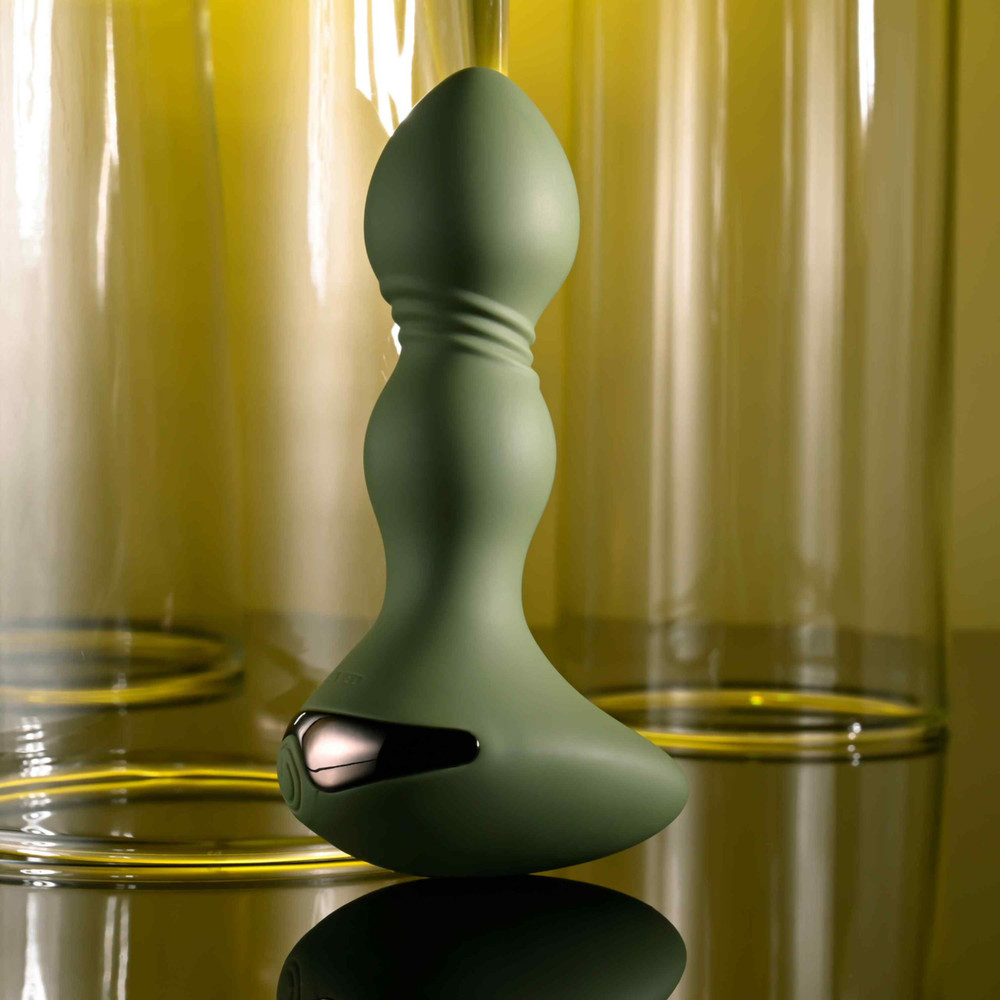 Rechargeable Tapered Tip Silicone Butt Plug Multi-speed Vibrating Anal Probe