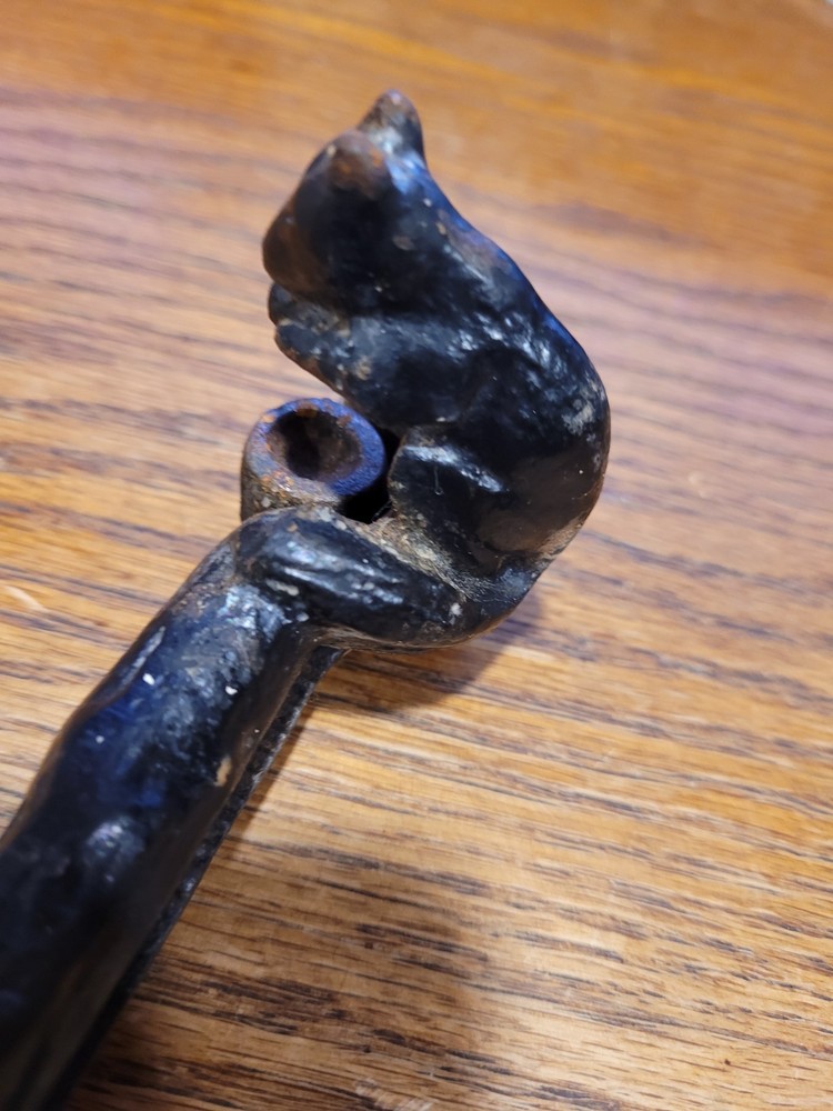 Vintage Hand Held Cast Metal Squirrel Nutcracker