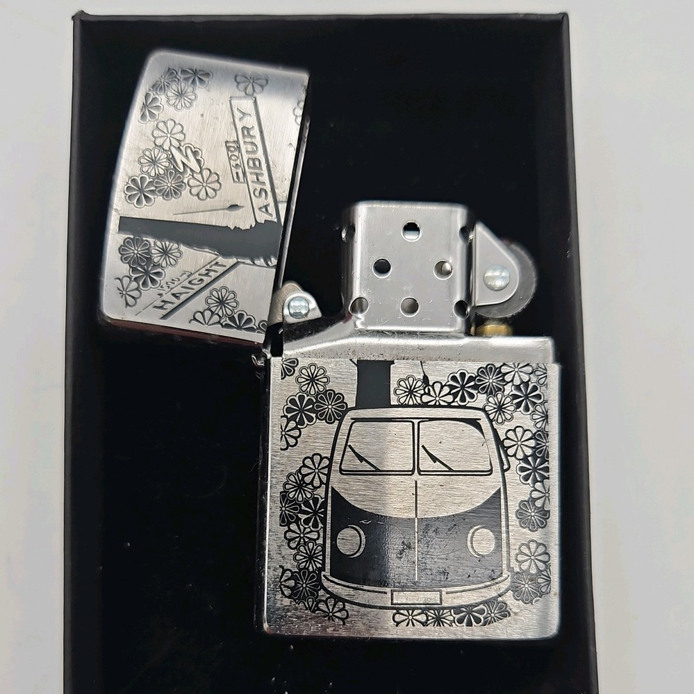 Zippo Lighter - Flower Power Design